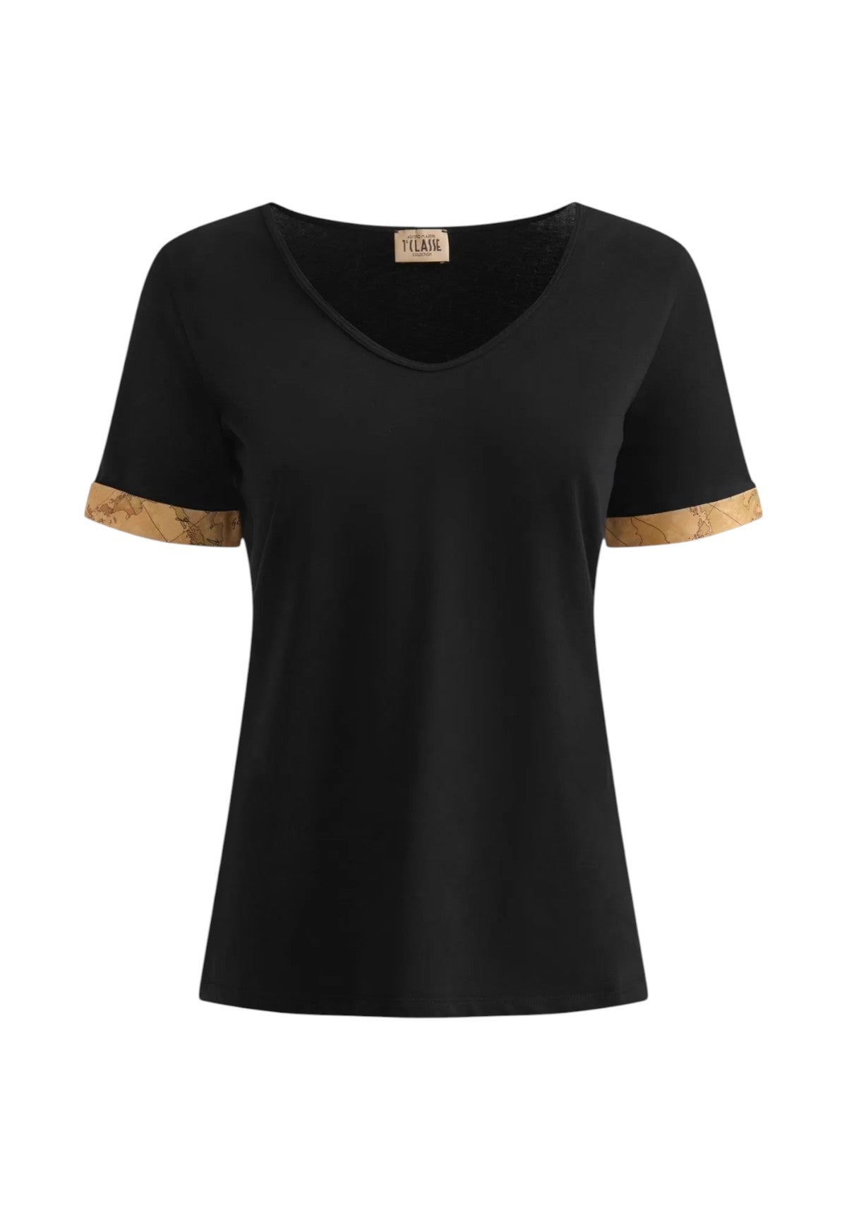 T-Shirt A Maniche Corte 0748 Nero