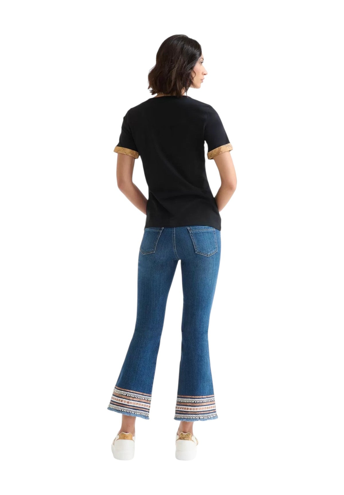 T-Shirt A Maniche Corte 0748 Nero