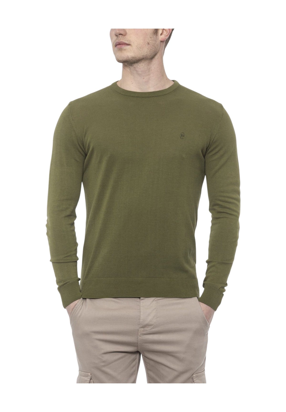 Maglione Girocollo 6550121u Militare Scuro