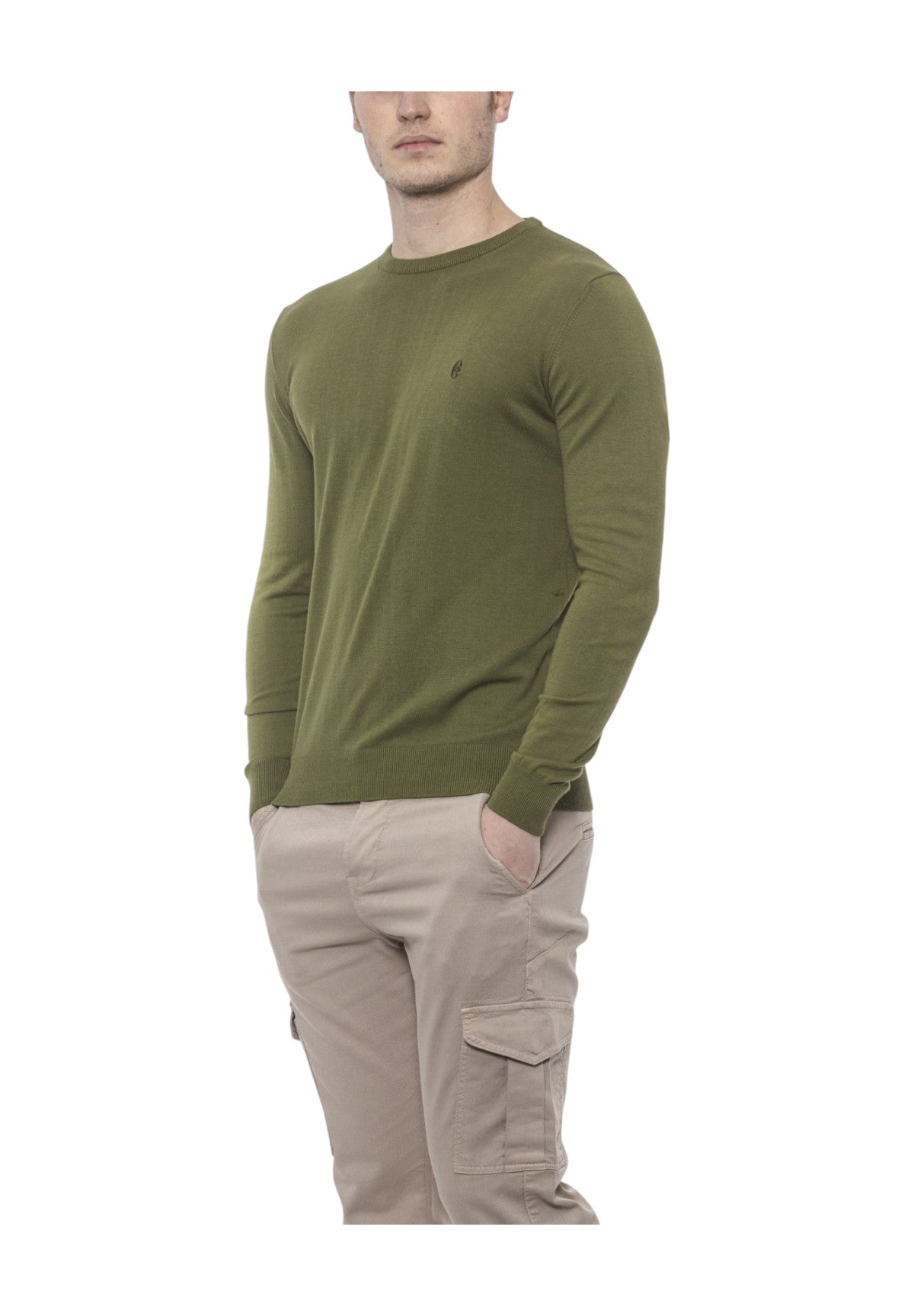 Maglione Girocollo 6550121u Militare Scuro