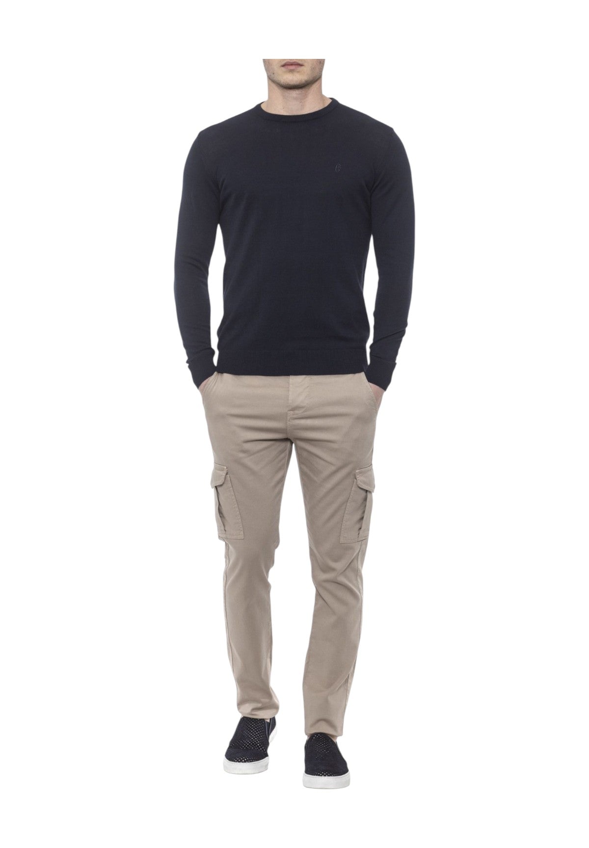 Maglione Girocollo 6550121u Blu Scuro