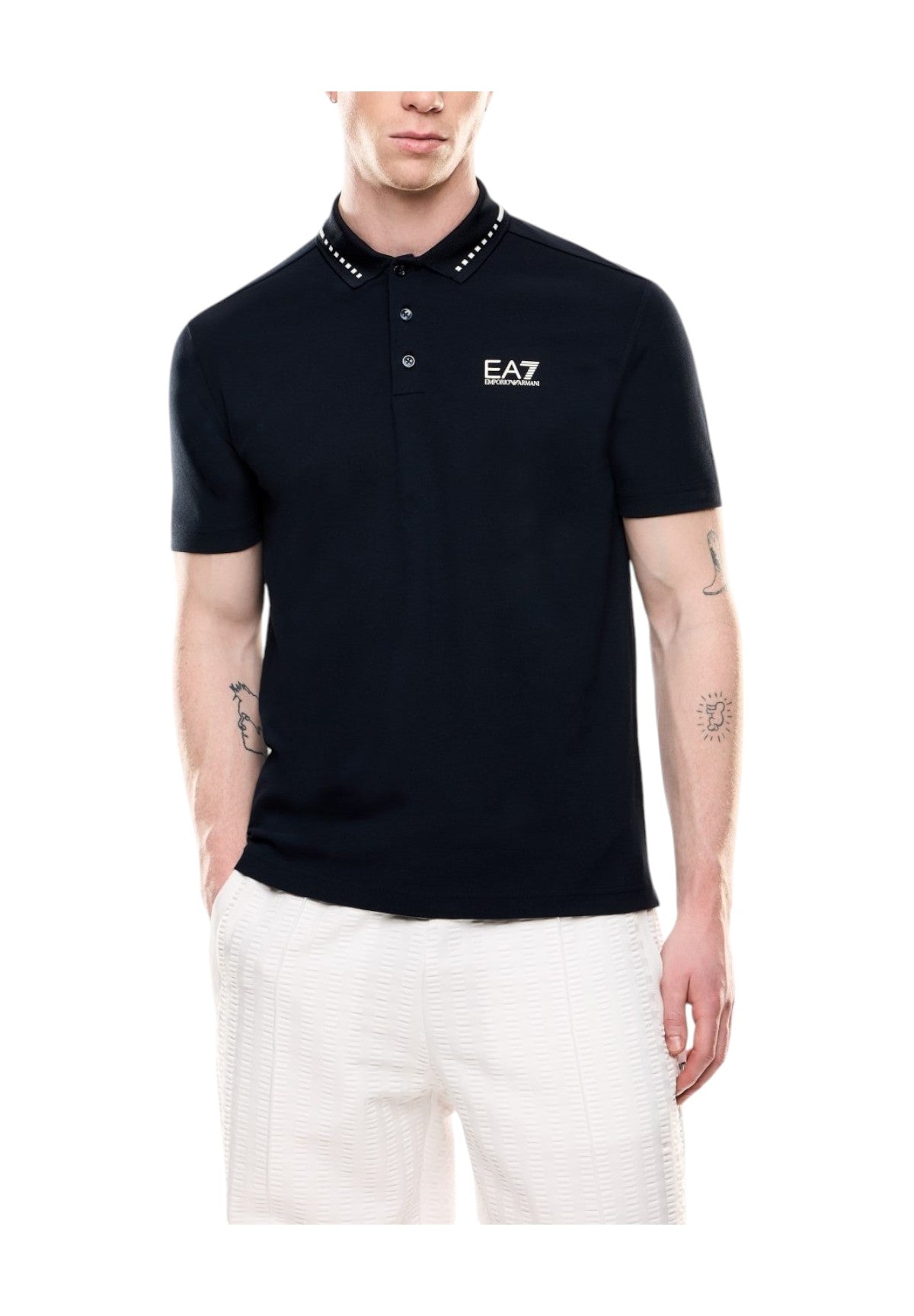 Polo Piqué 7m000184 Armani Blue