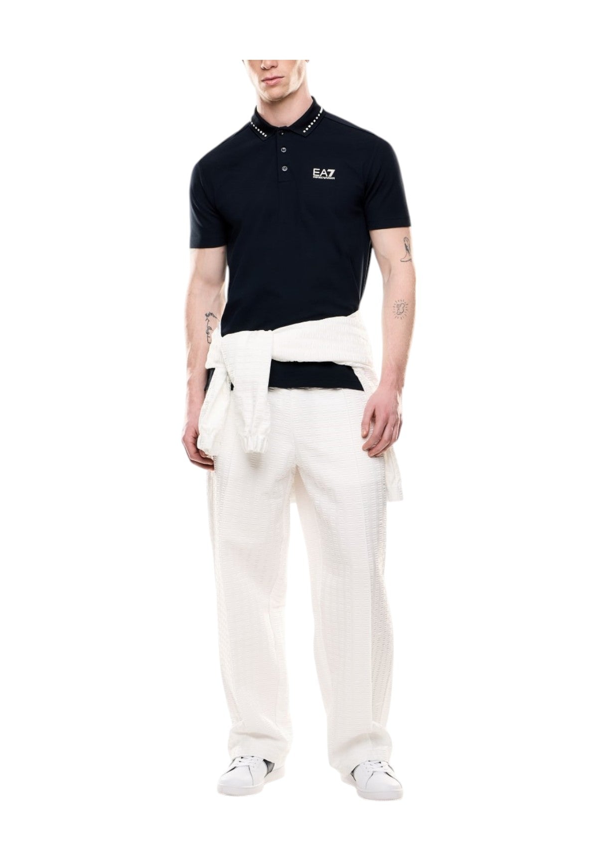 Polo Piqué 7m000184 Armani Blue