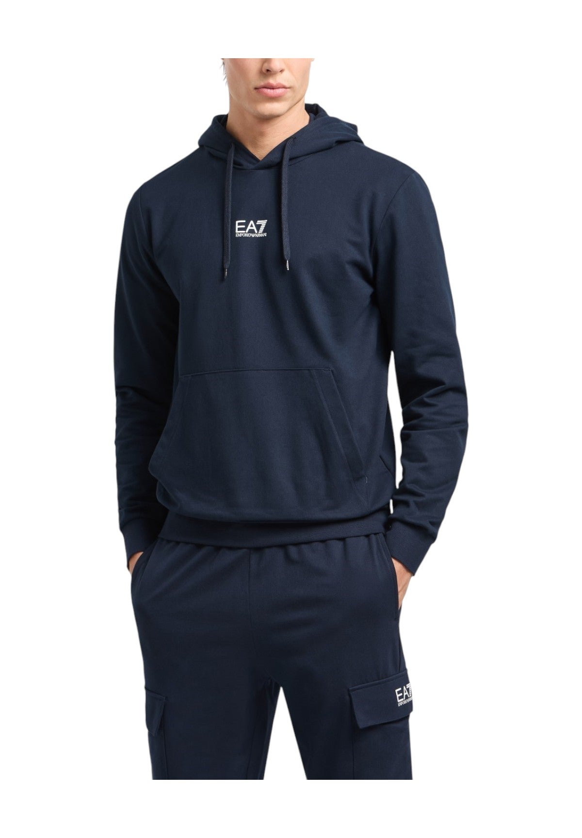 Felpa Pullover Con Cappuccio 8npm32 Armani Blue