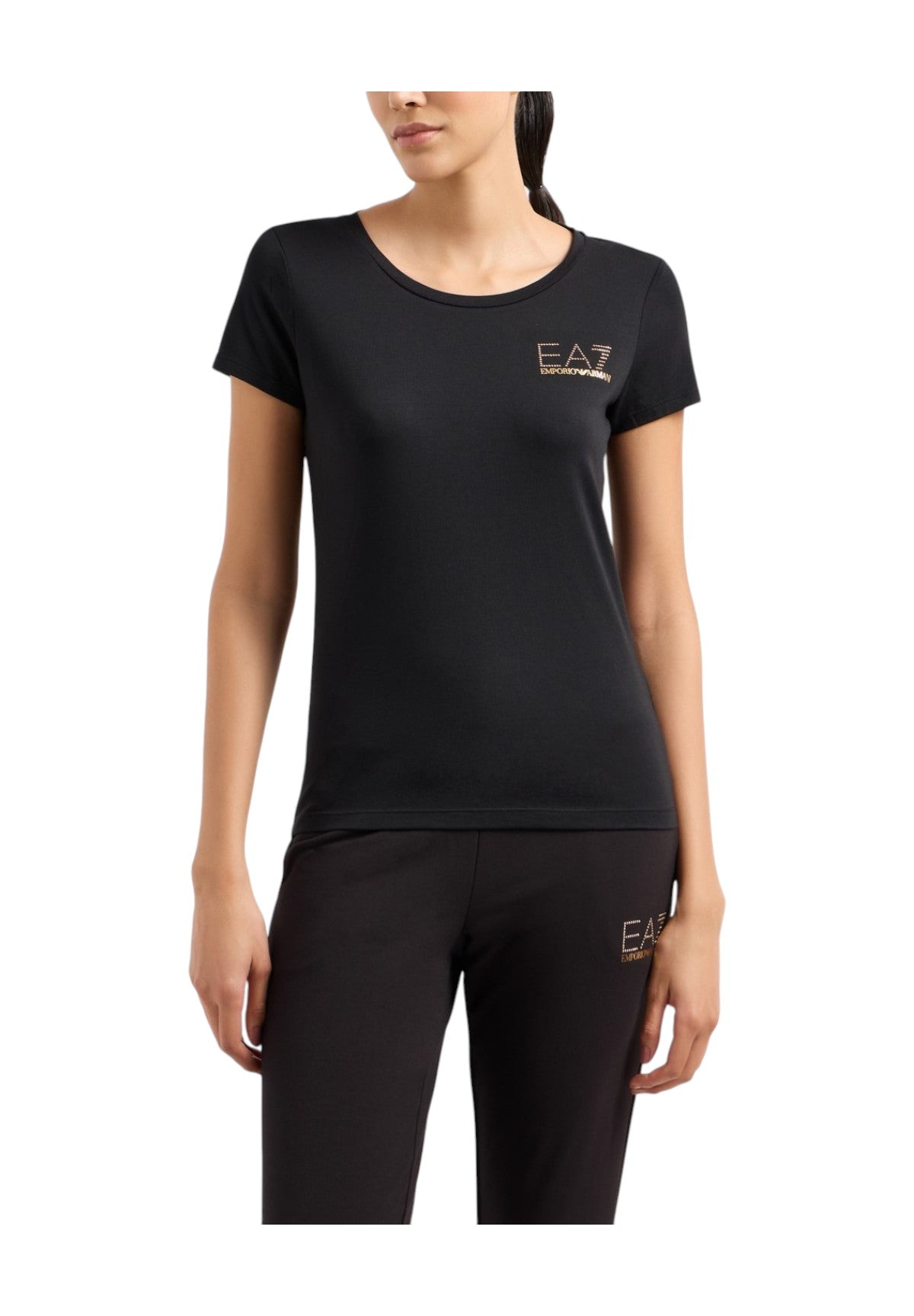 T-Shirt A Maniche Corte 8ntt65 Black