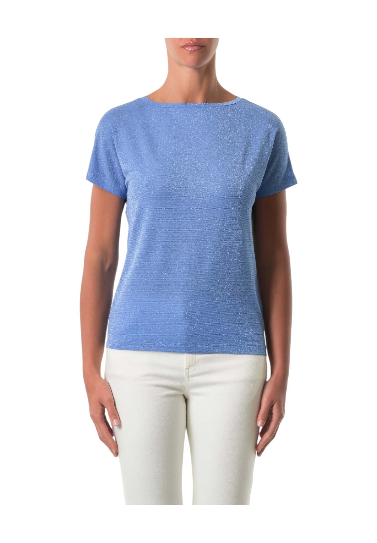 T-Shirt A Maniche Corte Zermat Azzurro Intenso