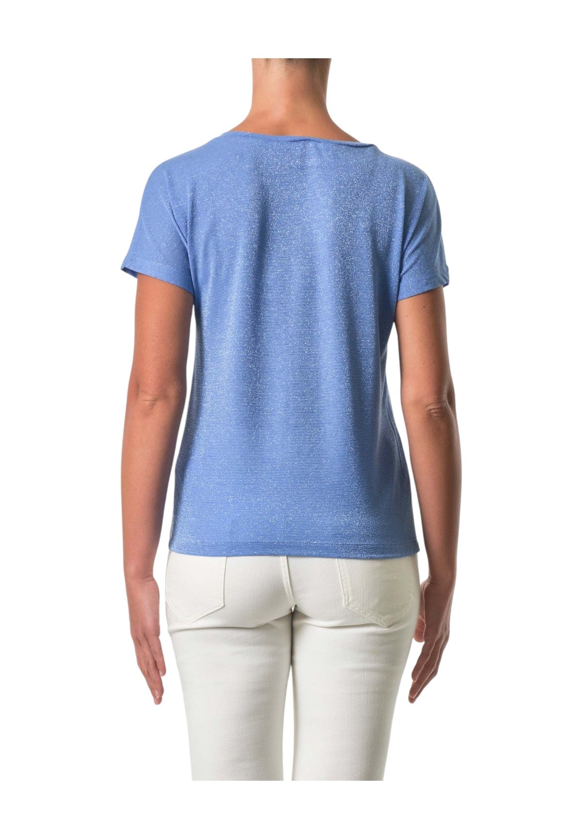T-Shirt A Maniche Corte Zermat Azzurro Intenso