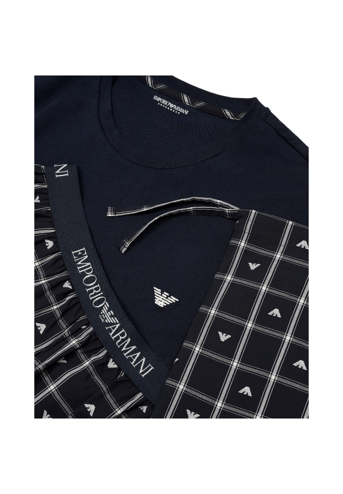 Pigiama Em000641 Check Eagle, Ar.blu, Tofu