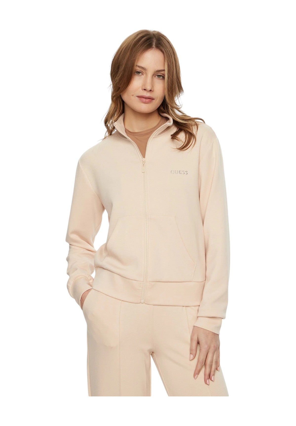 Felpa FulL-Zip V5rq17 Nude Stone