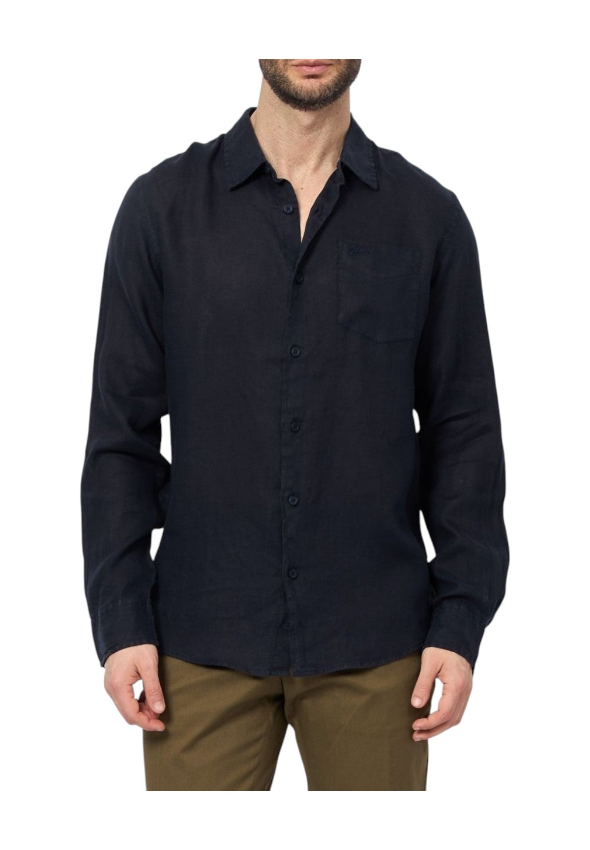 Camicia A Maniche Lunghe M5gh73 Smart Blue Multi