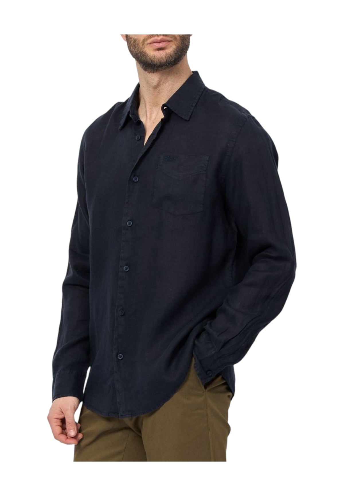 Camicia A Maniche Lunghe M5gh73 Smart Blue Multi