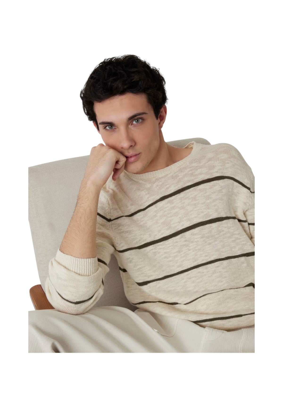 Maglione Girocollo M5gr14 Quicksand Olive Irre