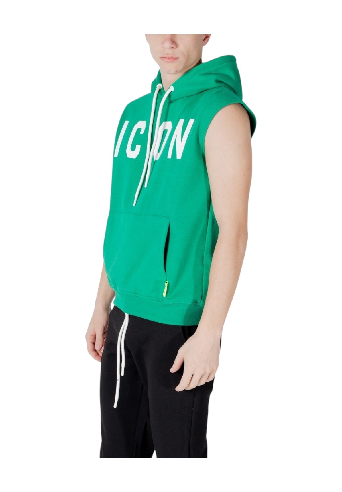 Felpa Pullover Con Cappuccio Icus2s5f020 Verde