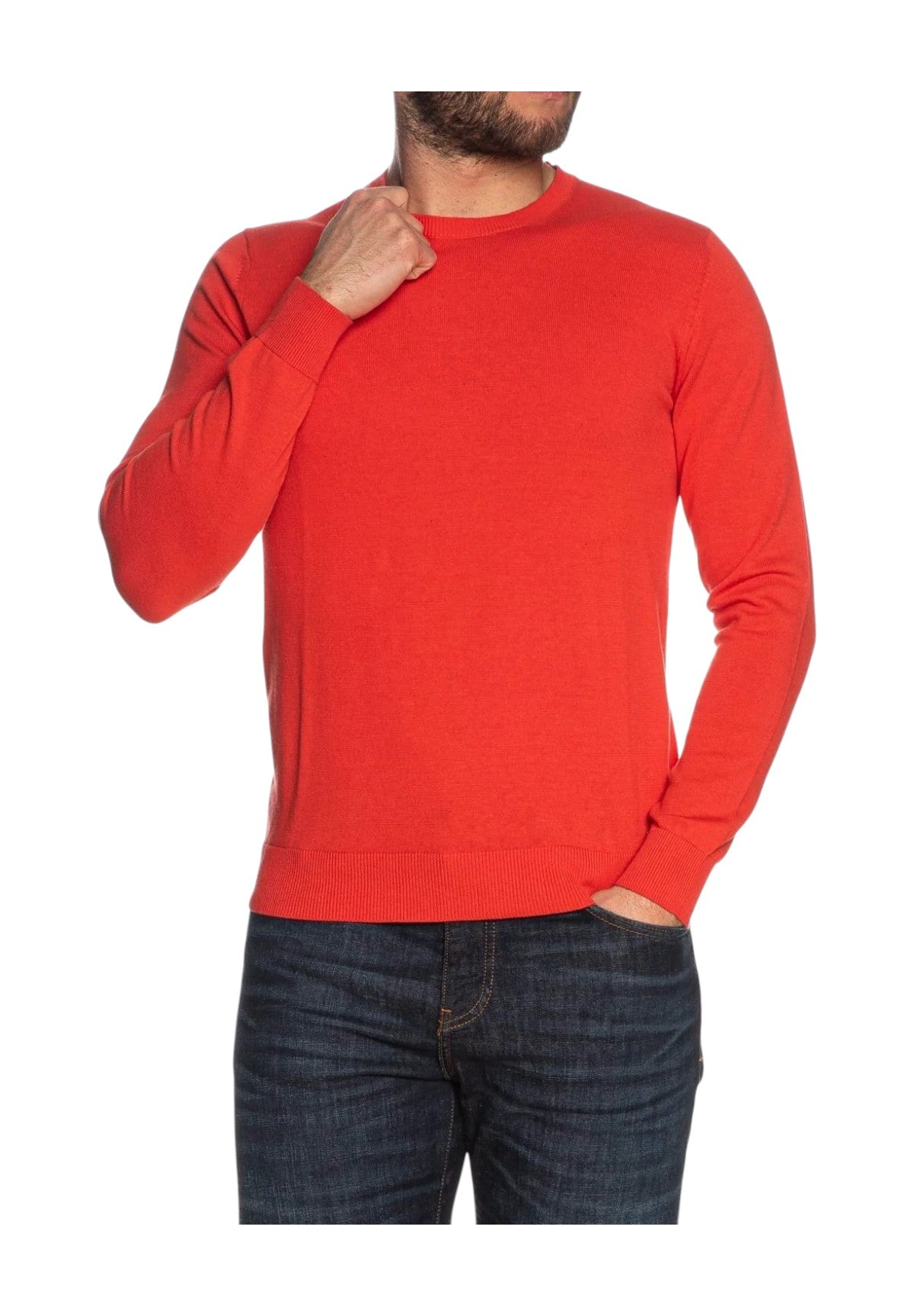Maglione Girocollo Mk10001 Corallo