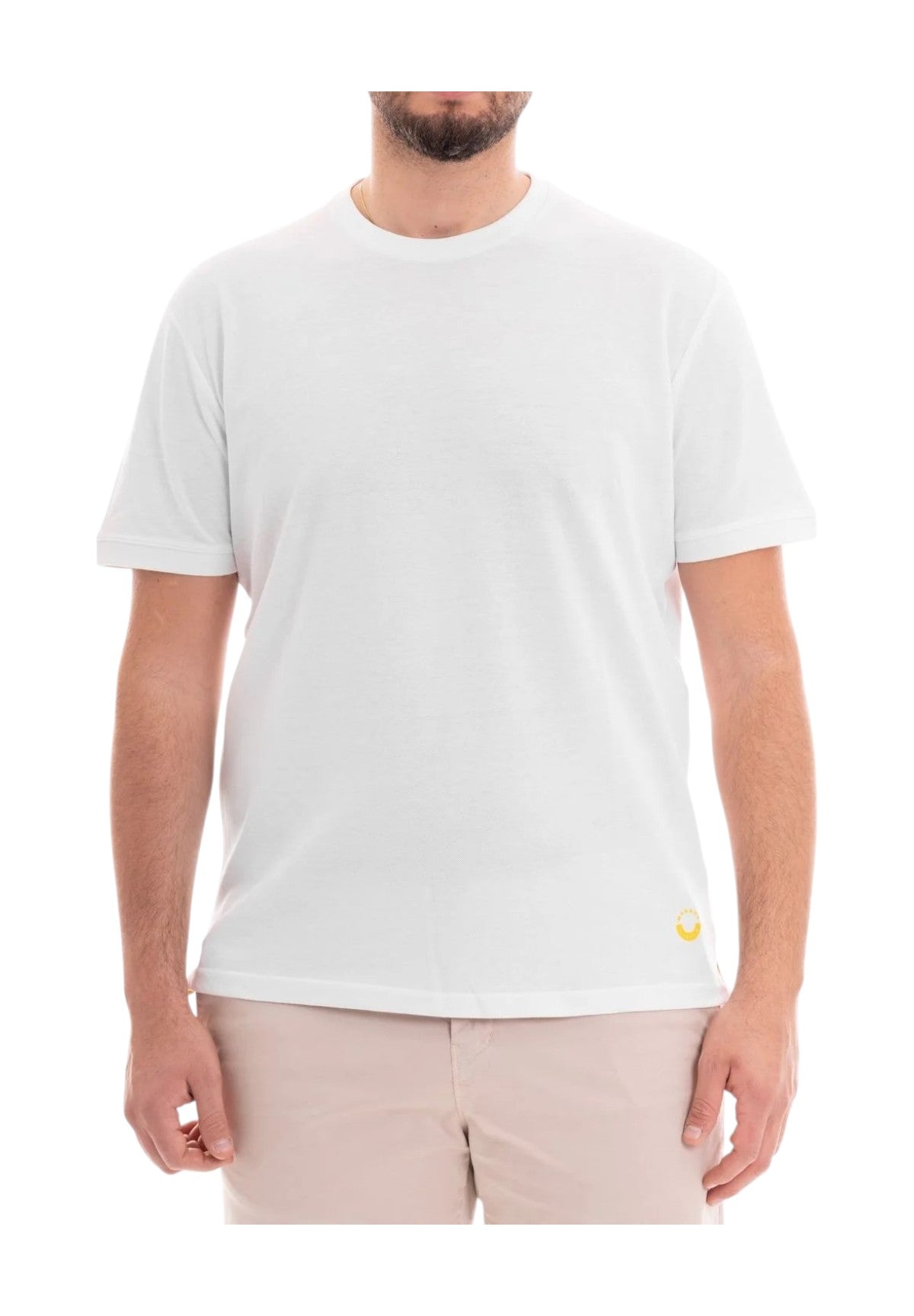 T-Shirt A Maniche Corte Mk11004 Bianco