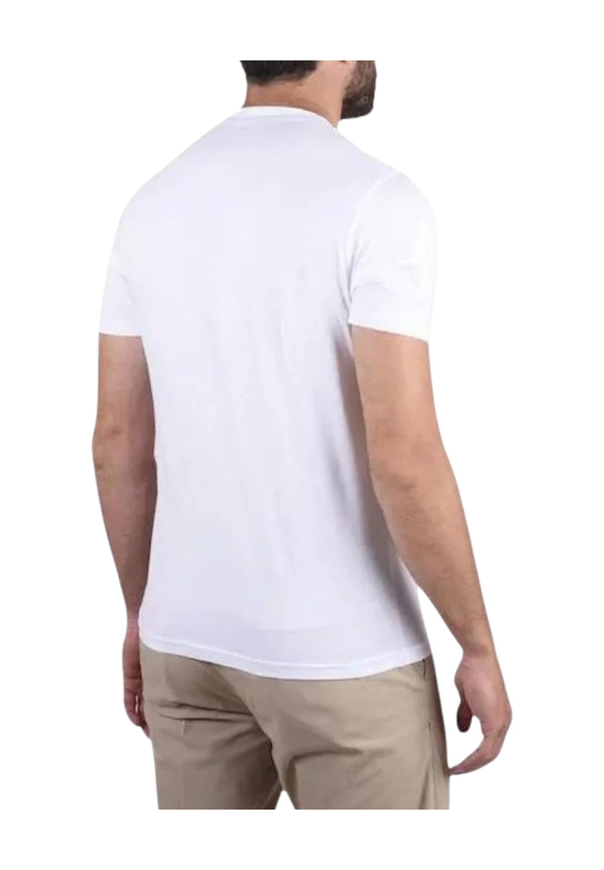 T-Shirt A Maniche Corte Mk11013 Bianco
