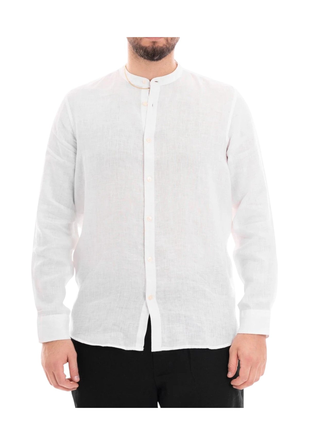 Camicia Coreana Mk13002 Bianco