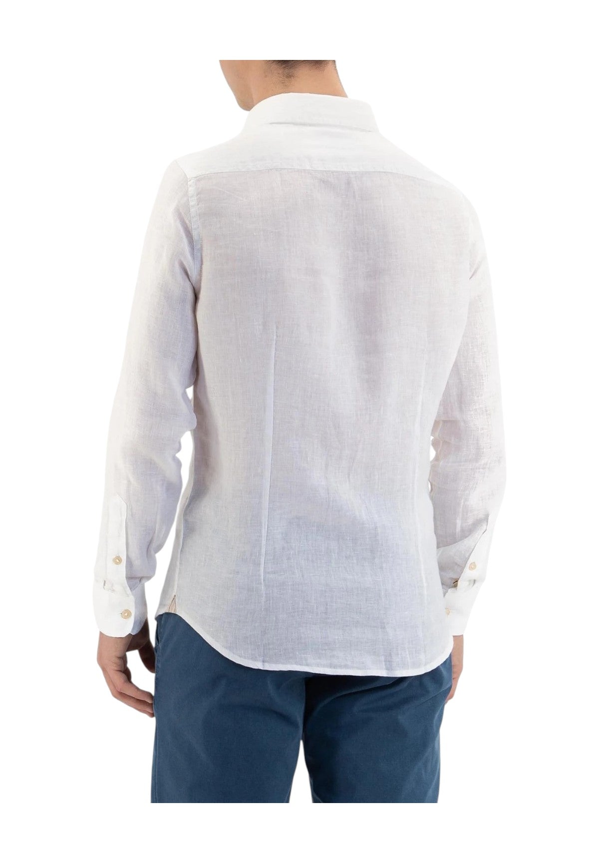 Camicia A Maniche Lunghe Mk13003 Bianco