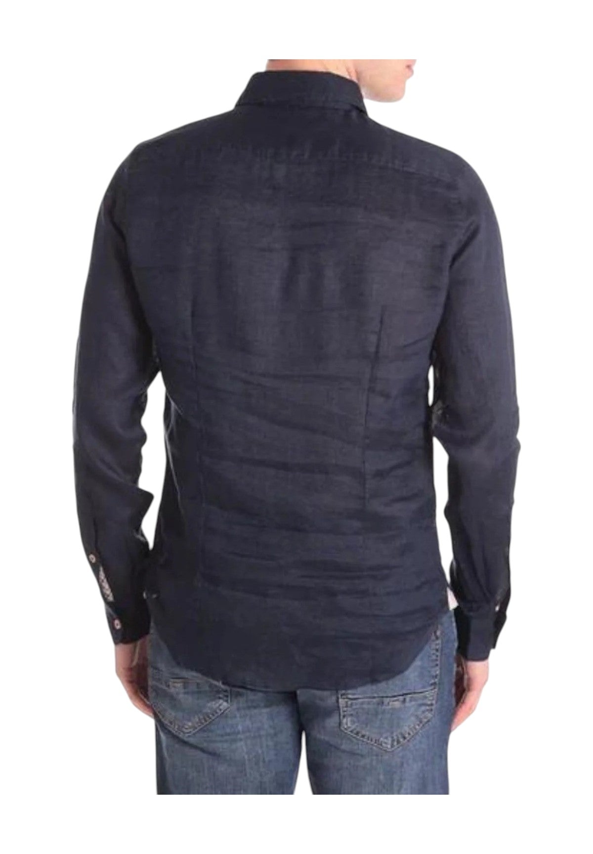 Camicia A Maniche Lunghe Mk13003 Blue