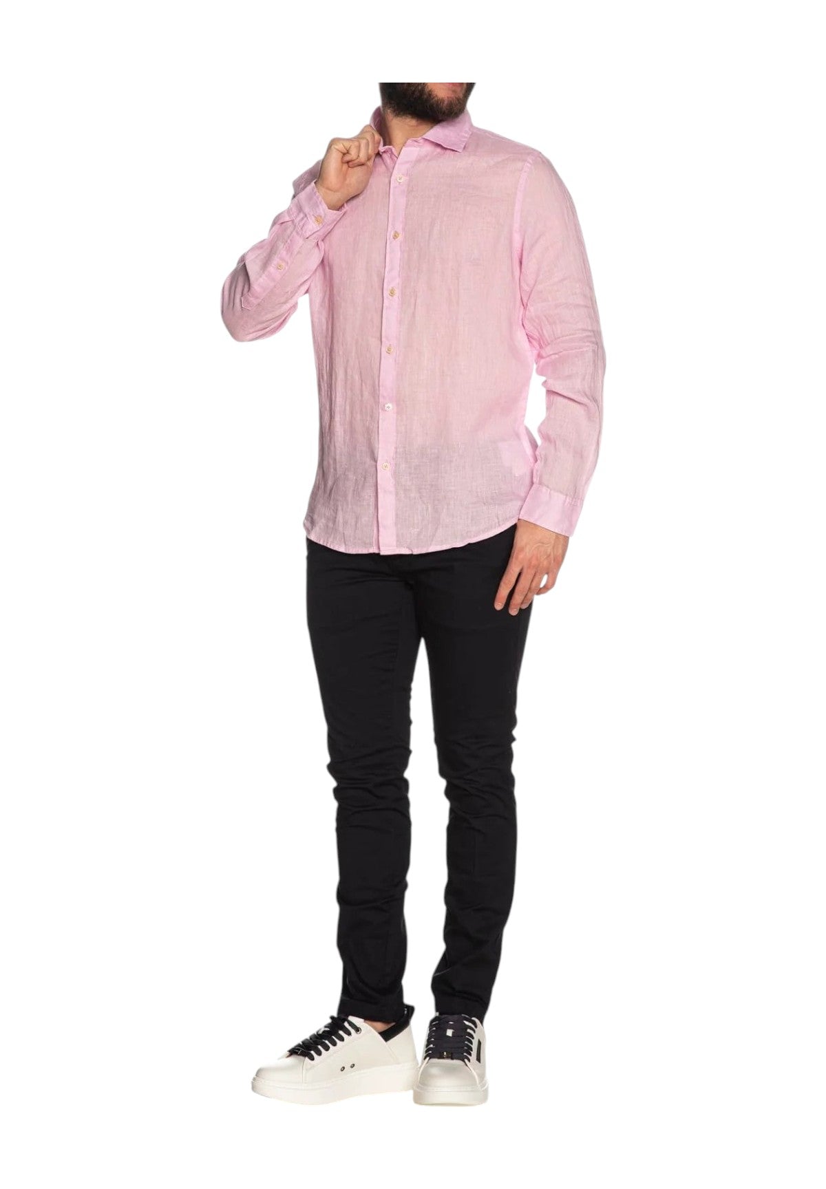 Camicia A Maniche Lunghe Mk13003 Rosa