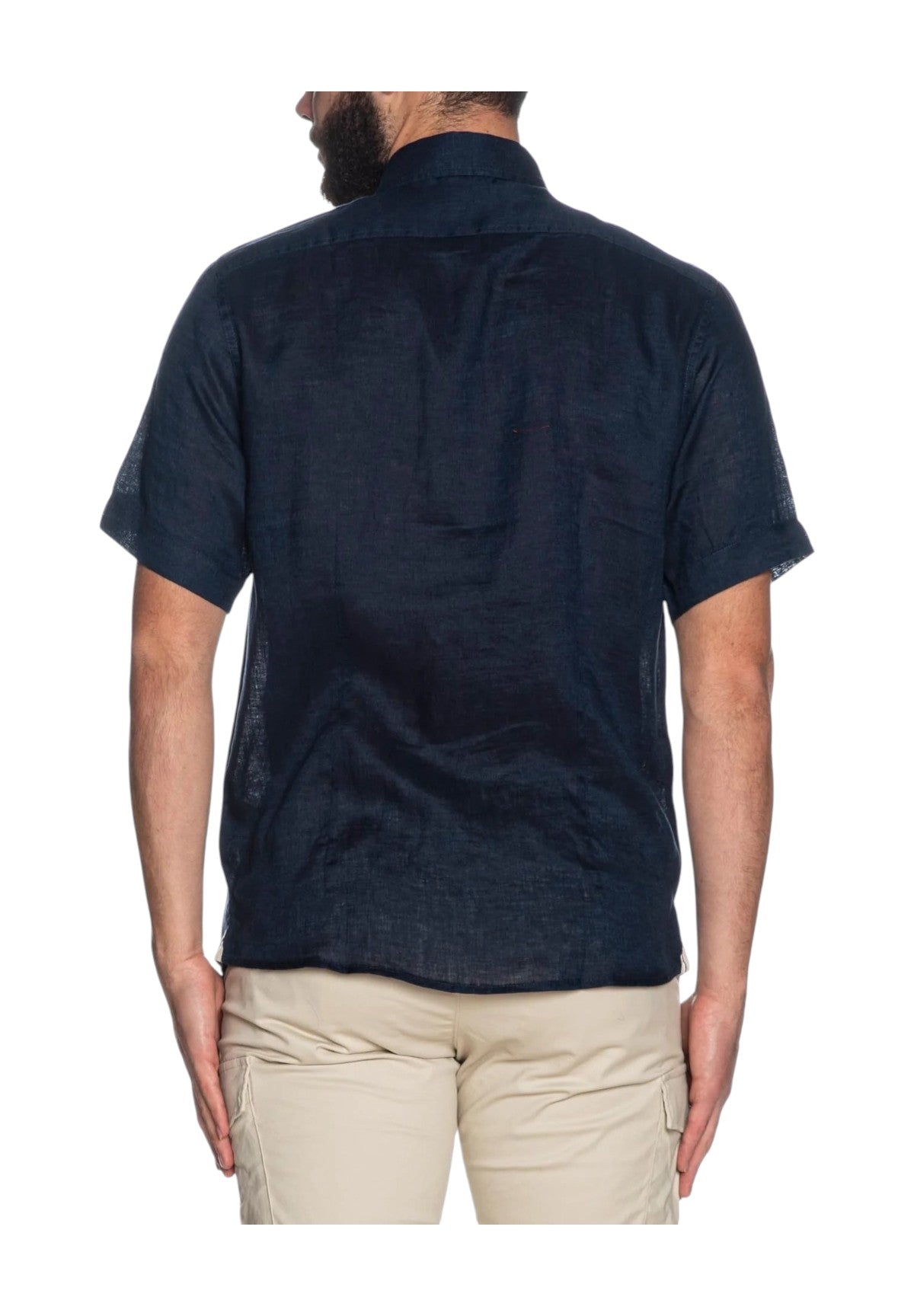 Camicia A Maniche Corte Mk13005 Blue