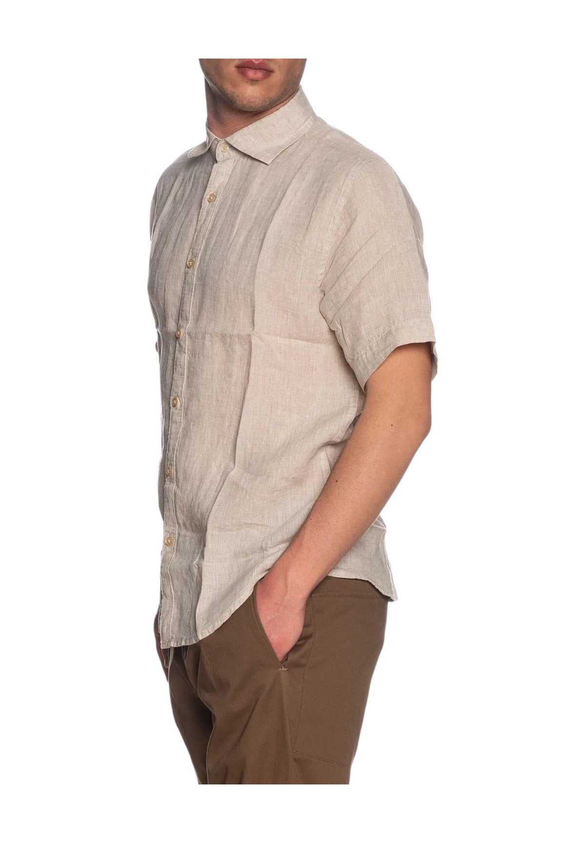 Camicia A Maniche Corte Mk13005 Corda