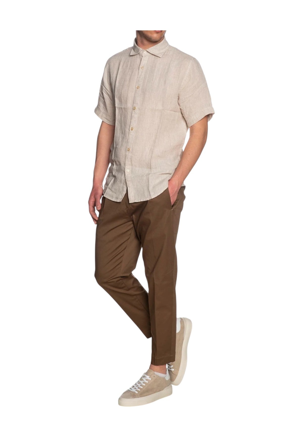 Camicia A Maniche Corte Mk13005 Corda