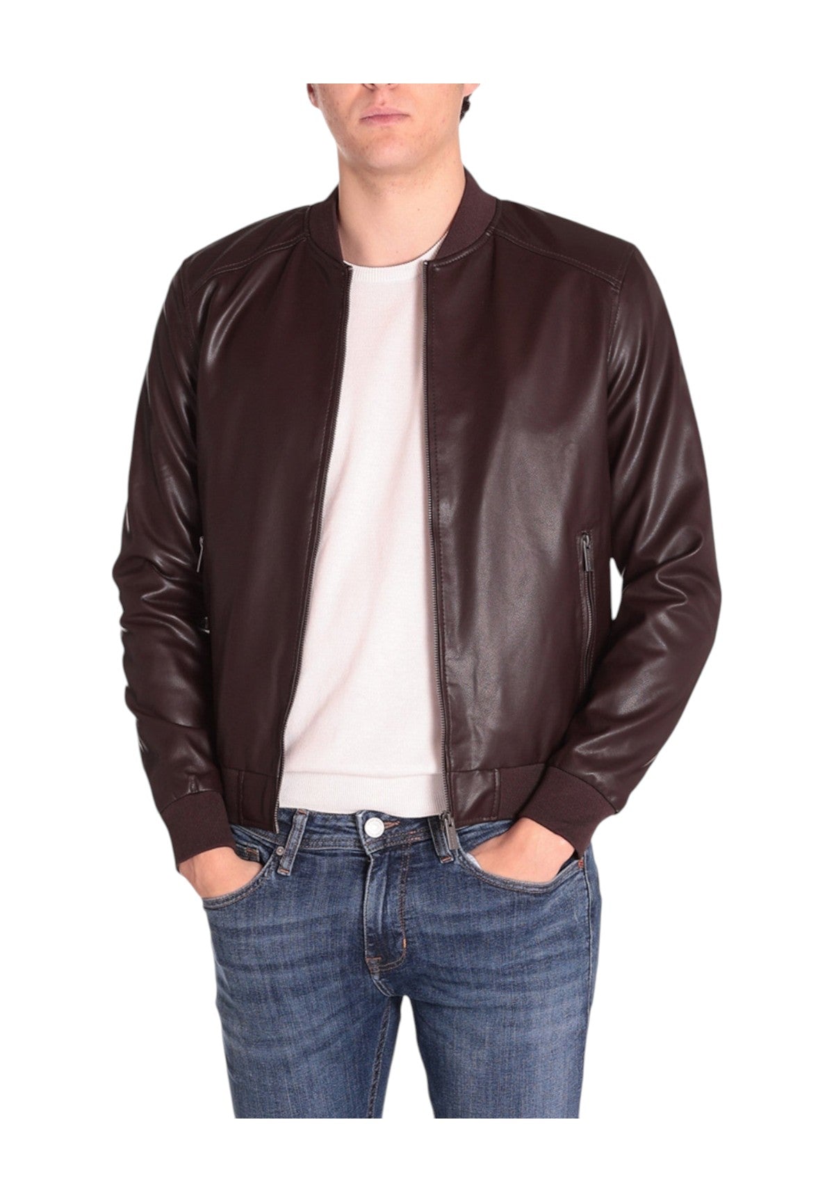 Giacca In Pelle Mk14005 Moro