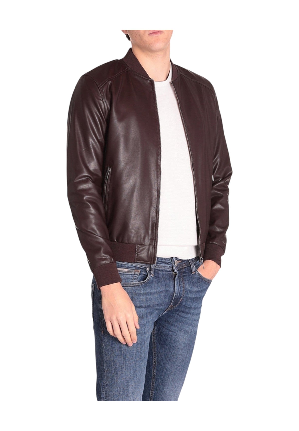 Giacca In Pelle Mk14005 Moro