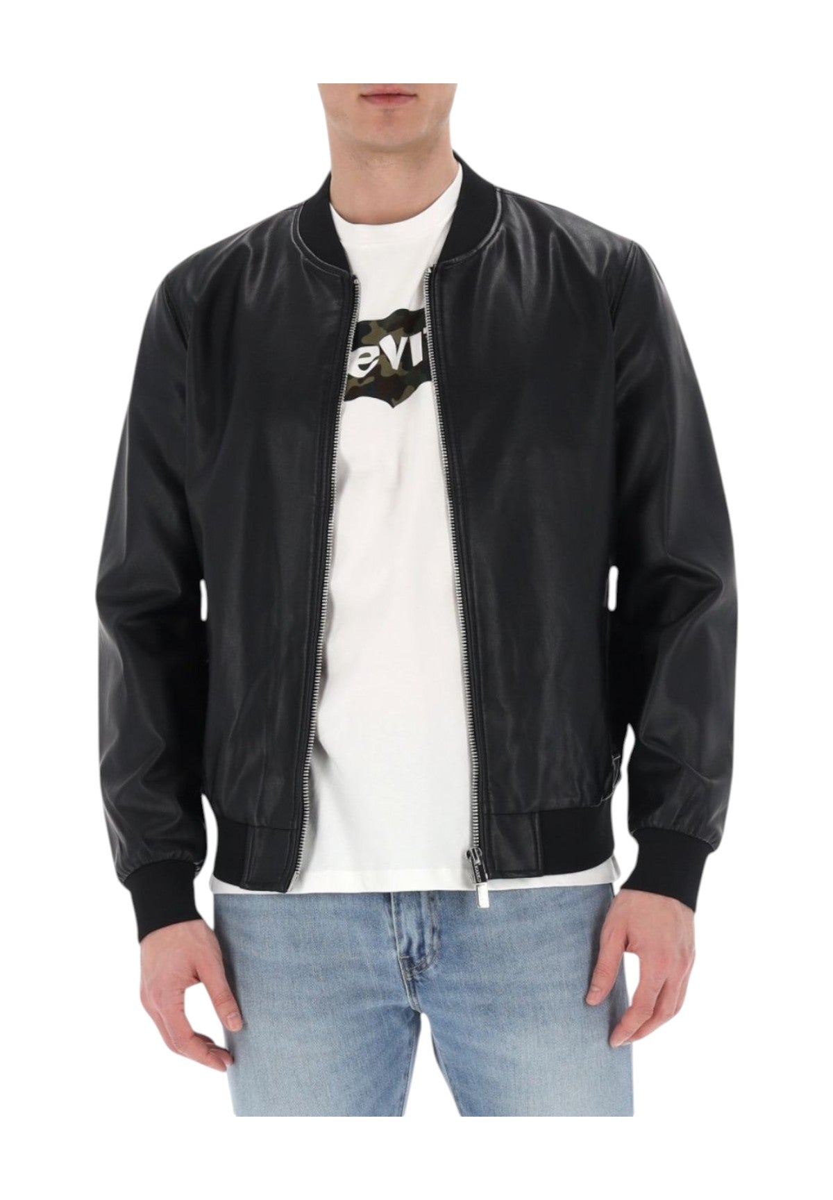 Giacca In Pelle Mk14005 Nero
