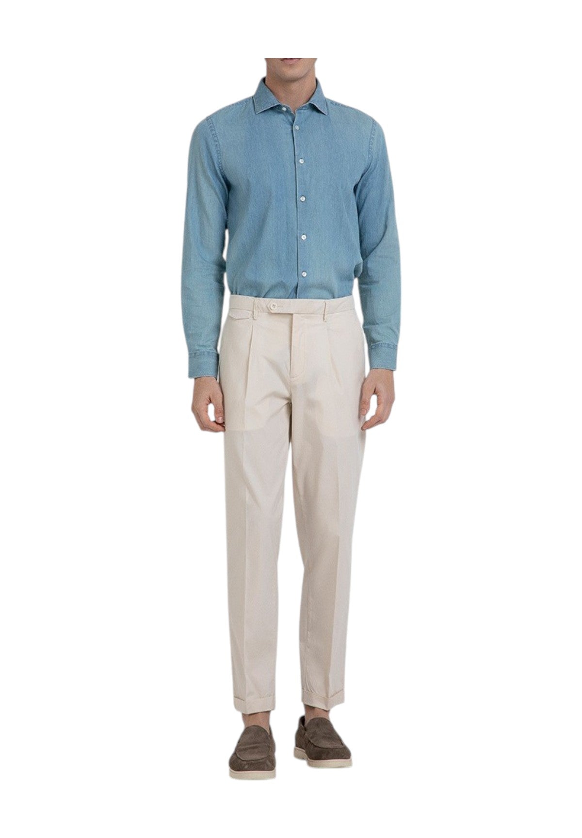 Camicia A Maniche Lunghe Mk893056 Blu Chiaro