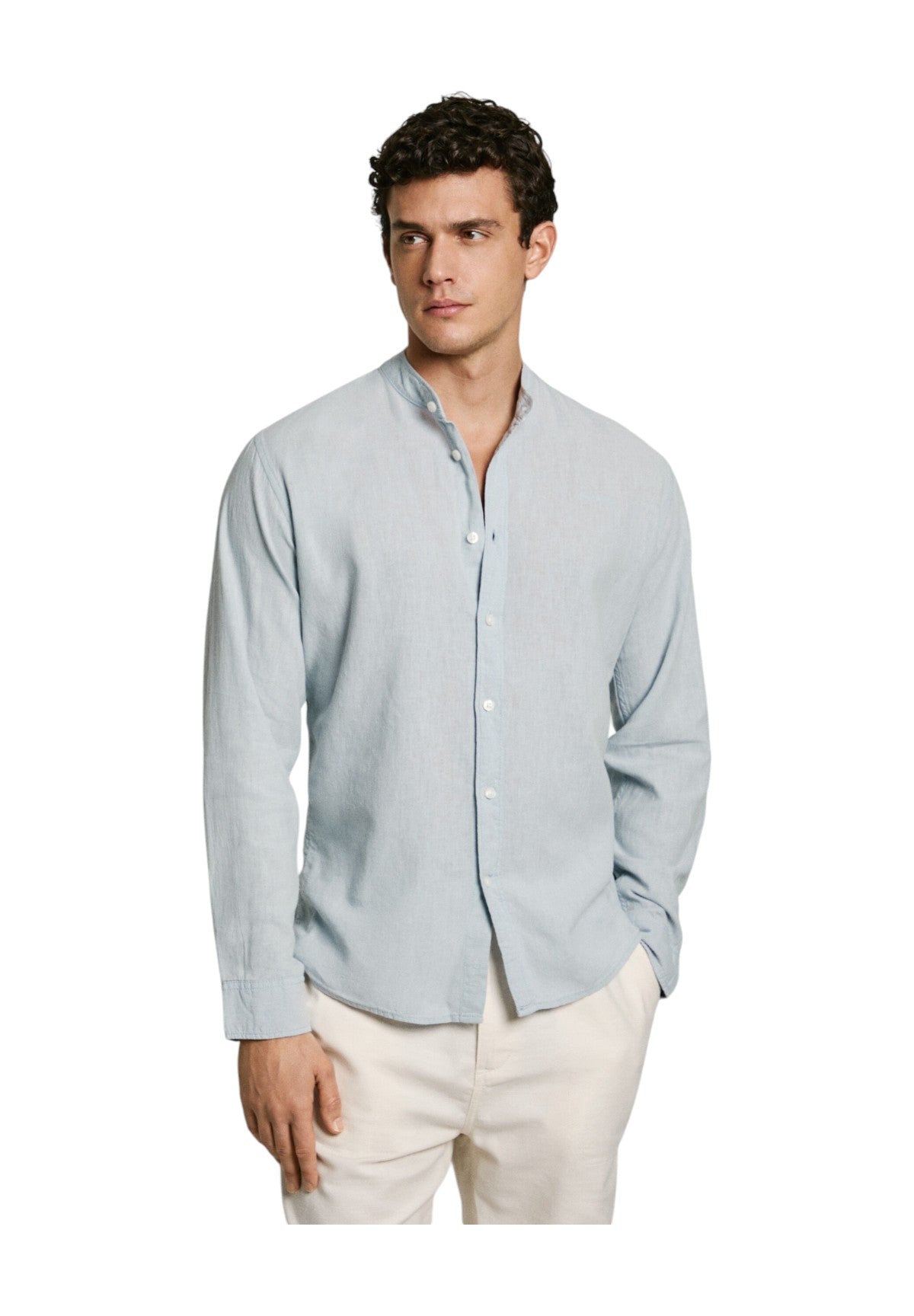 Camicia A Maniche Lunghe Pm308845 Oxford Blue