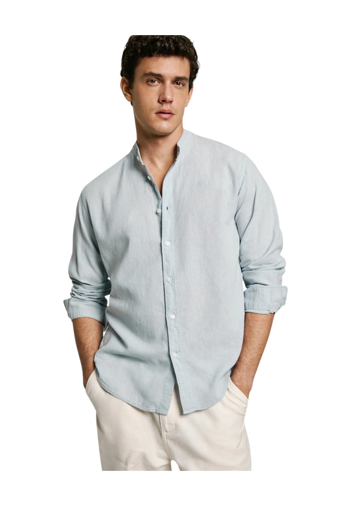 Camicia A Maniche Lunghe Pm308845 Oxford Blue