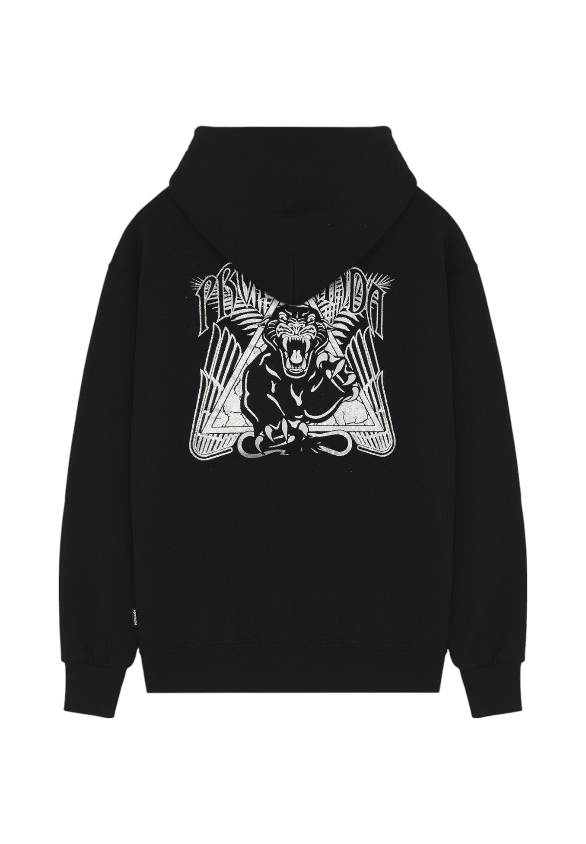 Felpa Pullover con Cappuccio Felpa Triangle Panther 25SSPRFE360 Nero