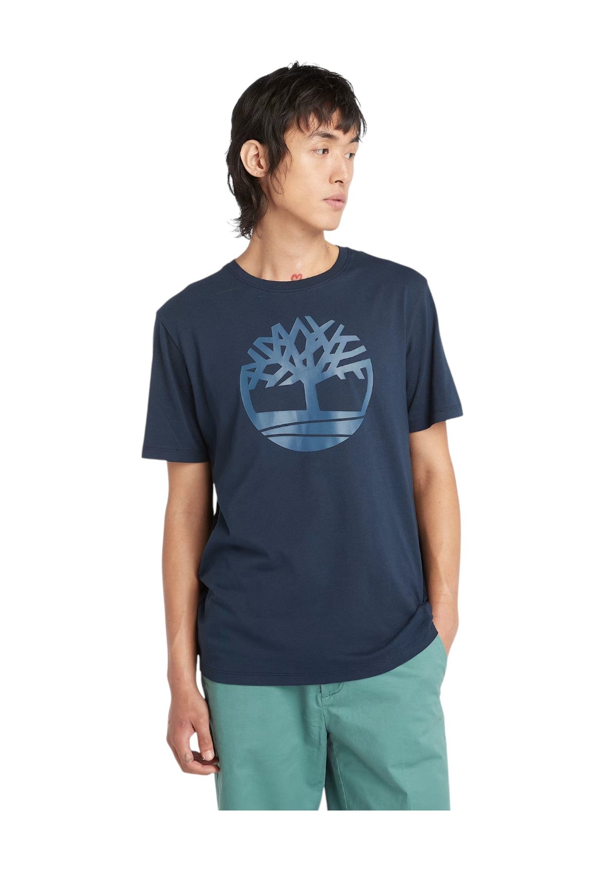 T-Shirt A Maniche Corte Tb0a2c2r Dark Sapphire, Dark Denim