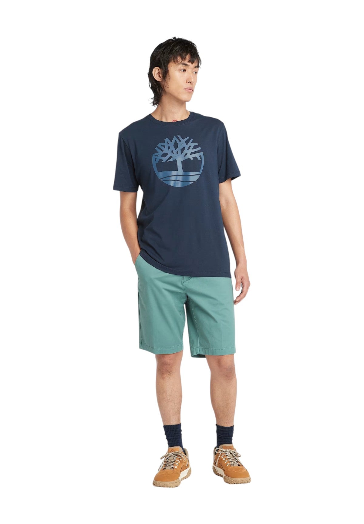 T-Shirt A Maniche Corte Tb0a2c2r Dark Sapphire, Dark Denim