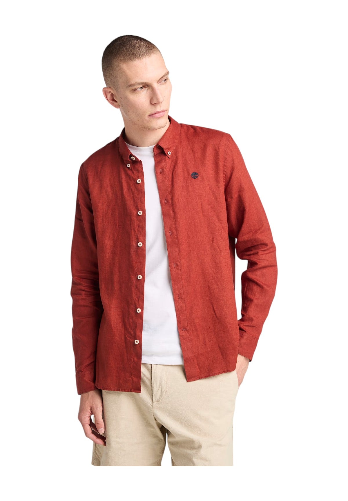 Camicia A Maniche Lunghe Tb0a2dc3 Burnt Henna