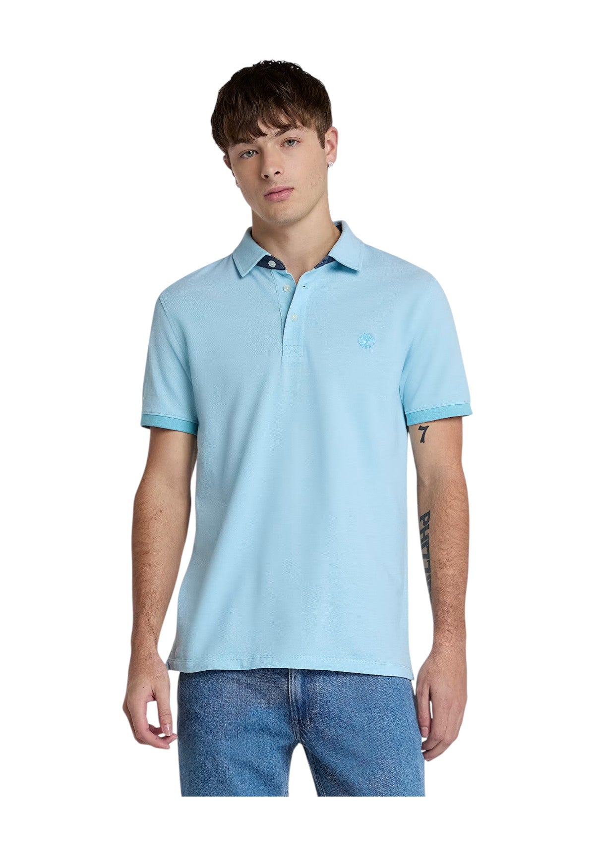 Polo Piqué Tb0a6bwg Cabana Blue