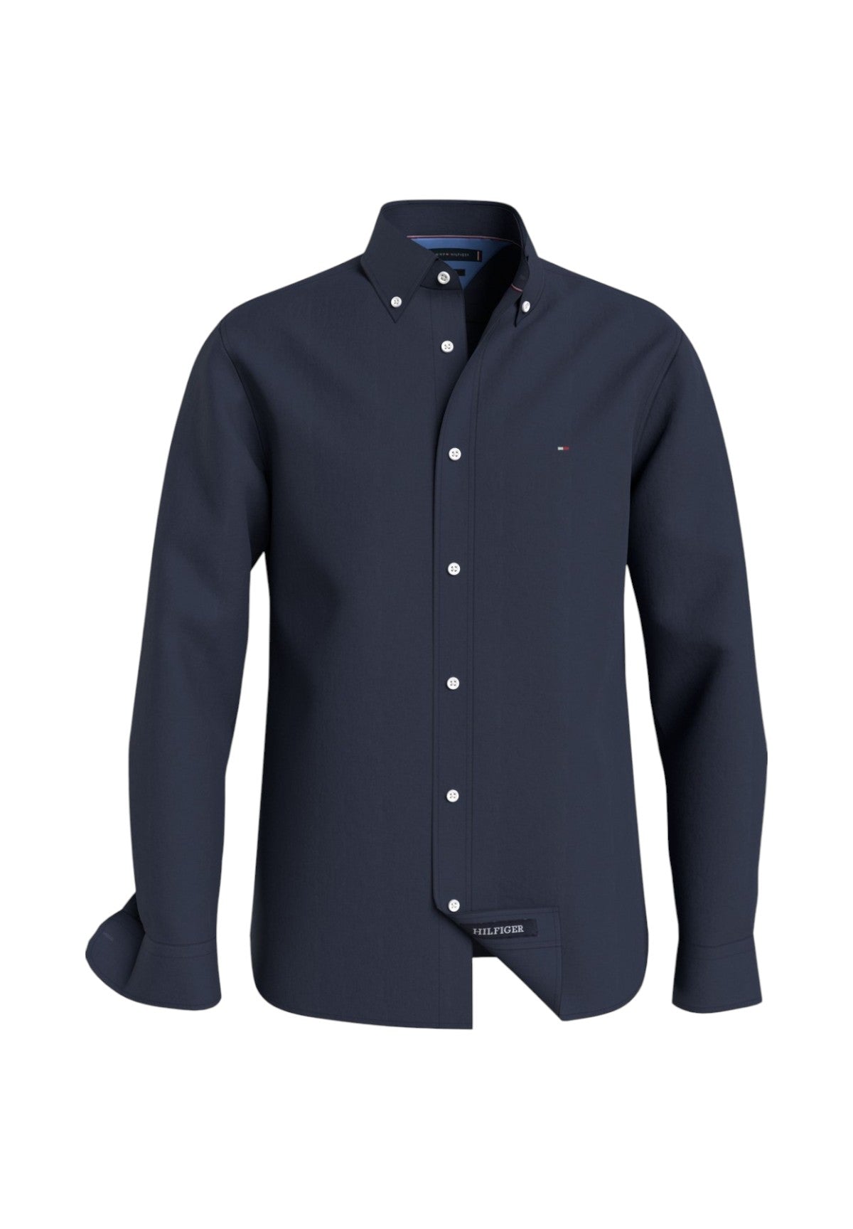Camicia A Maniche Lunghe Mw0mw34602 Carbon Navy