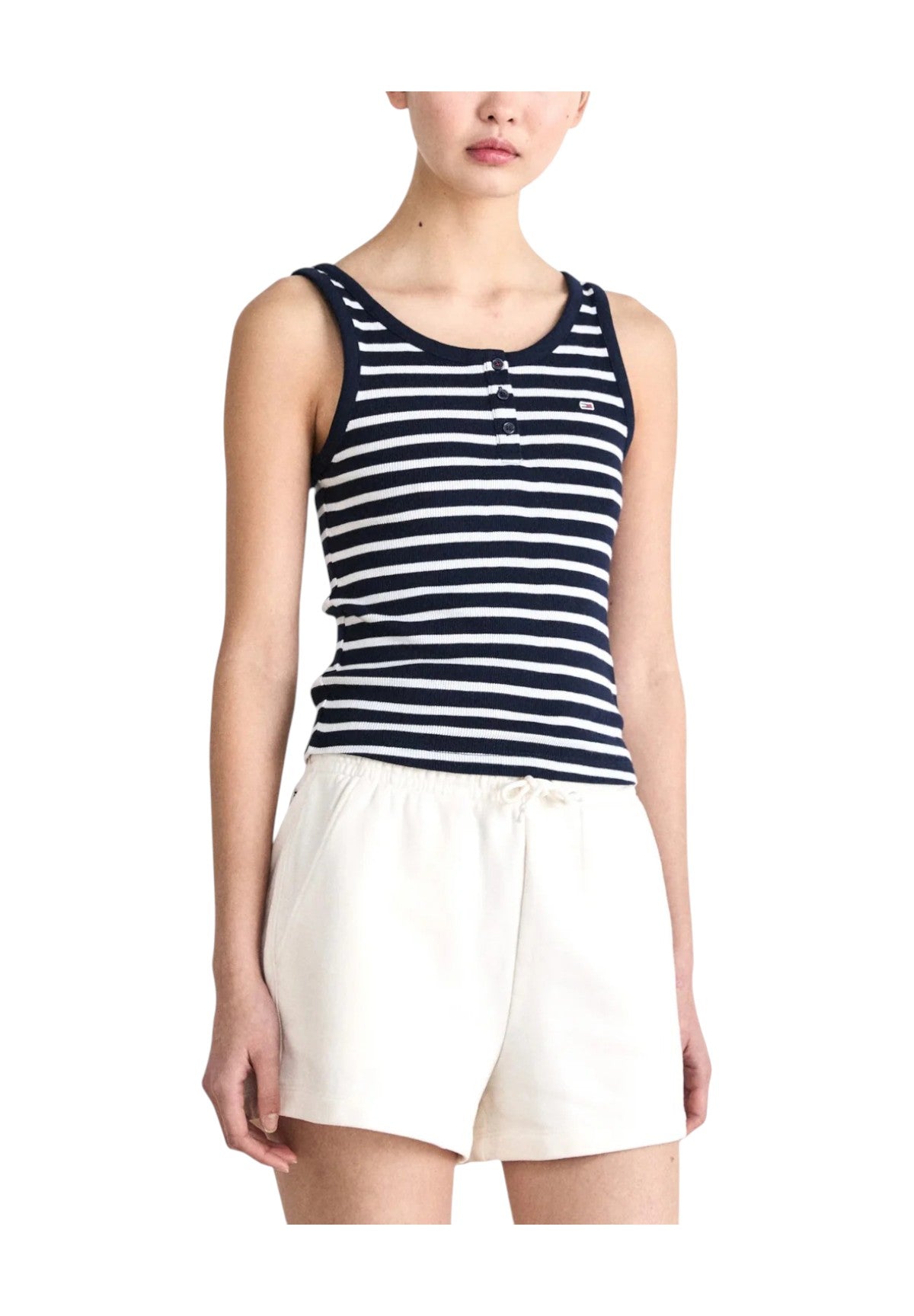 Canotta Dw0dw19492 Dark Night Navy, Stripe