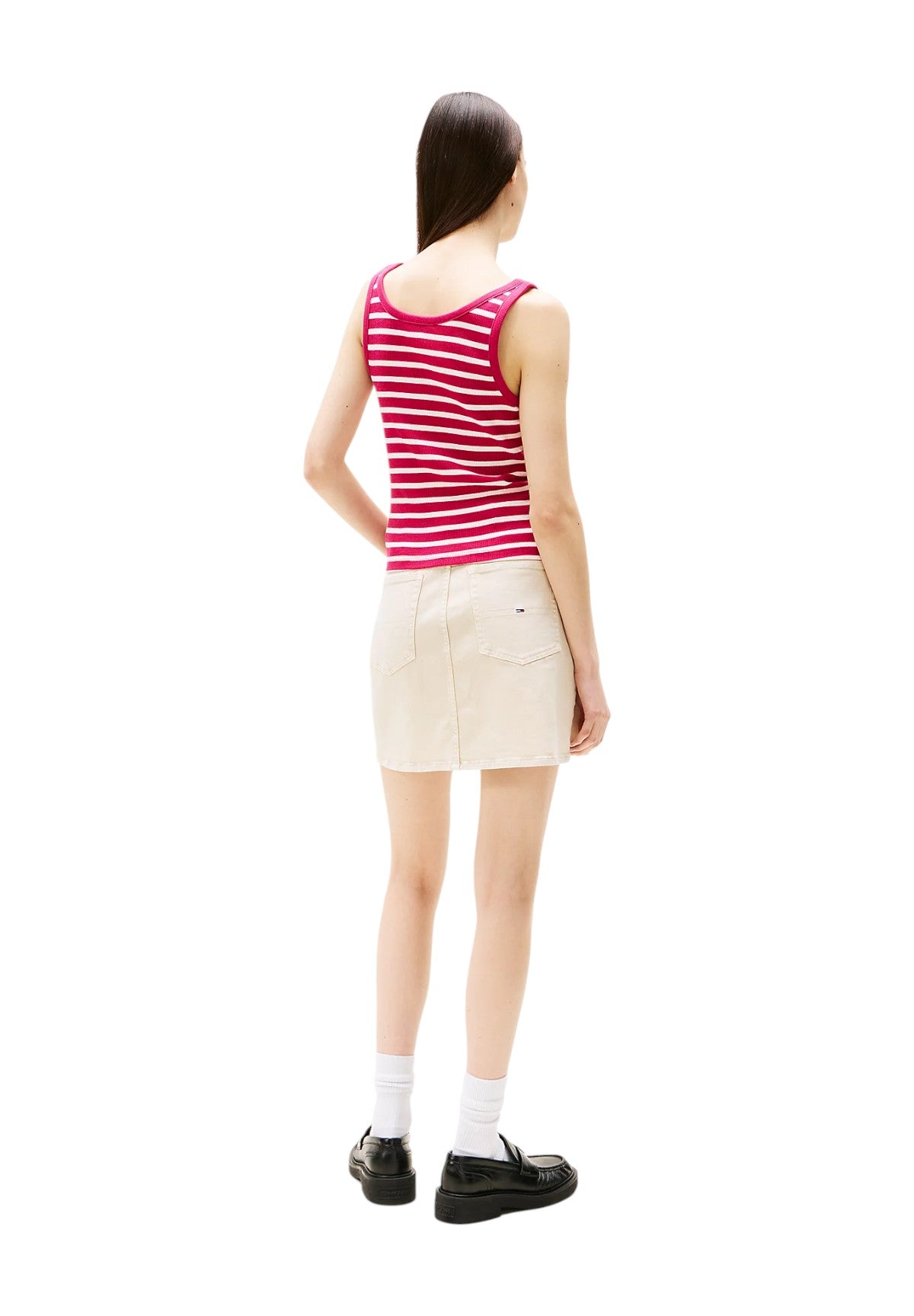 Canotta Dw0dw19492 Brilliant Berry, Stripe