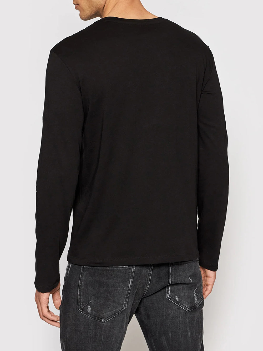 T-shirt a Maniche Lunghe 8NZTCH Black