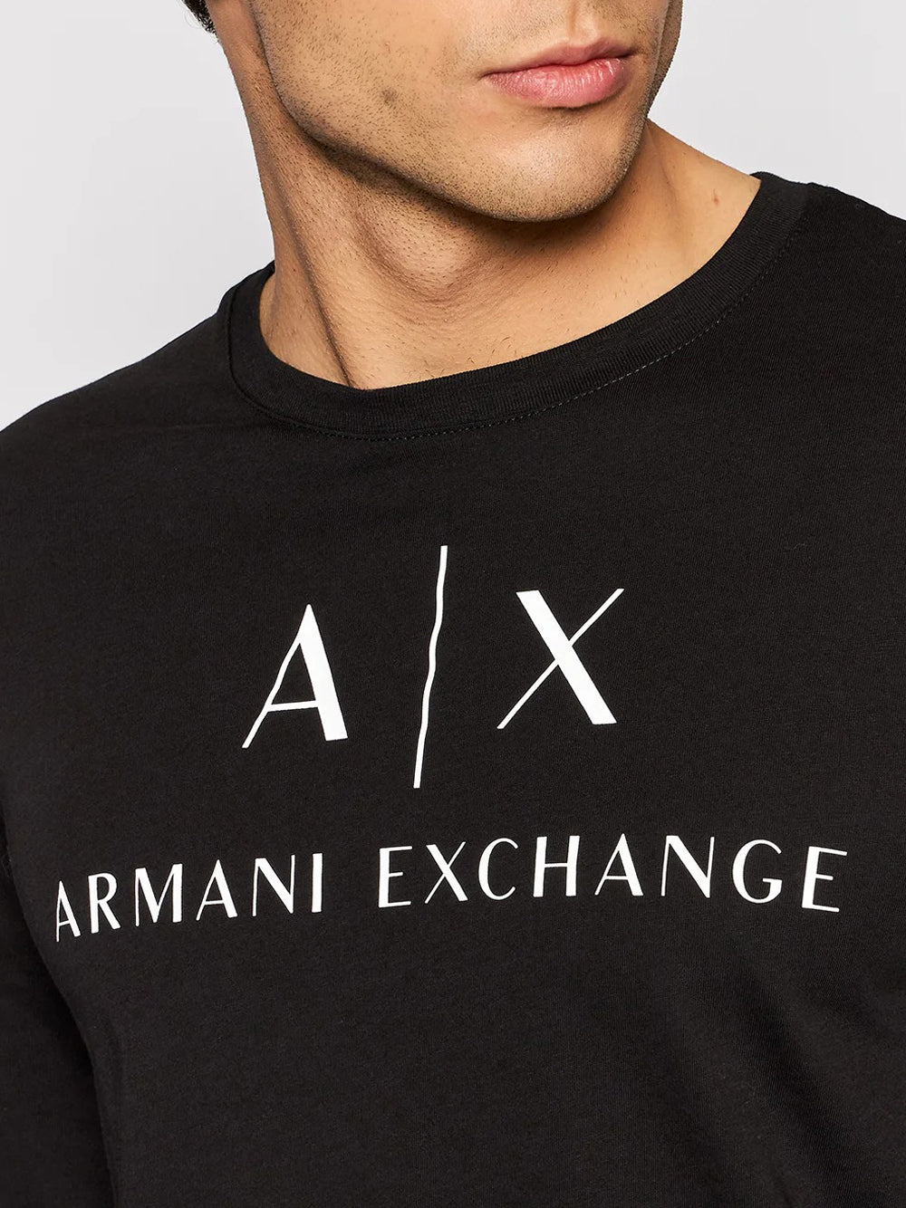 T-shirt a Maniche Lunghe 8NZTCH Black