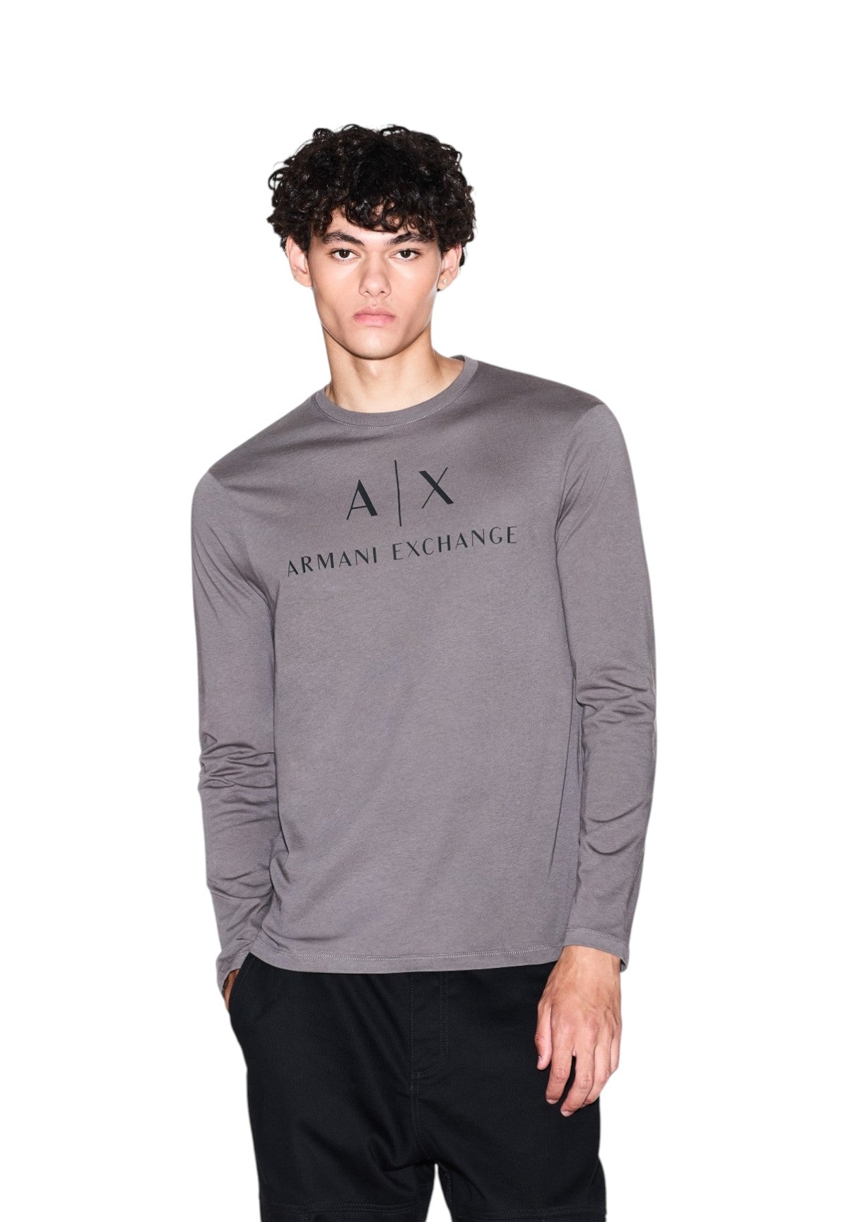 T-shirt a Maniche Lunghe 8NZTCH Dark Gull Gray