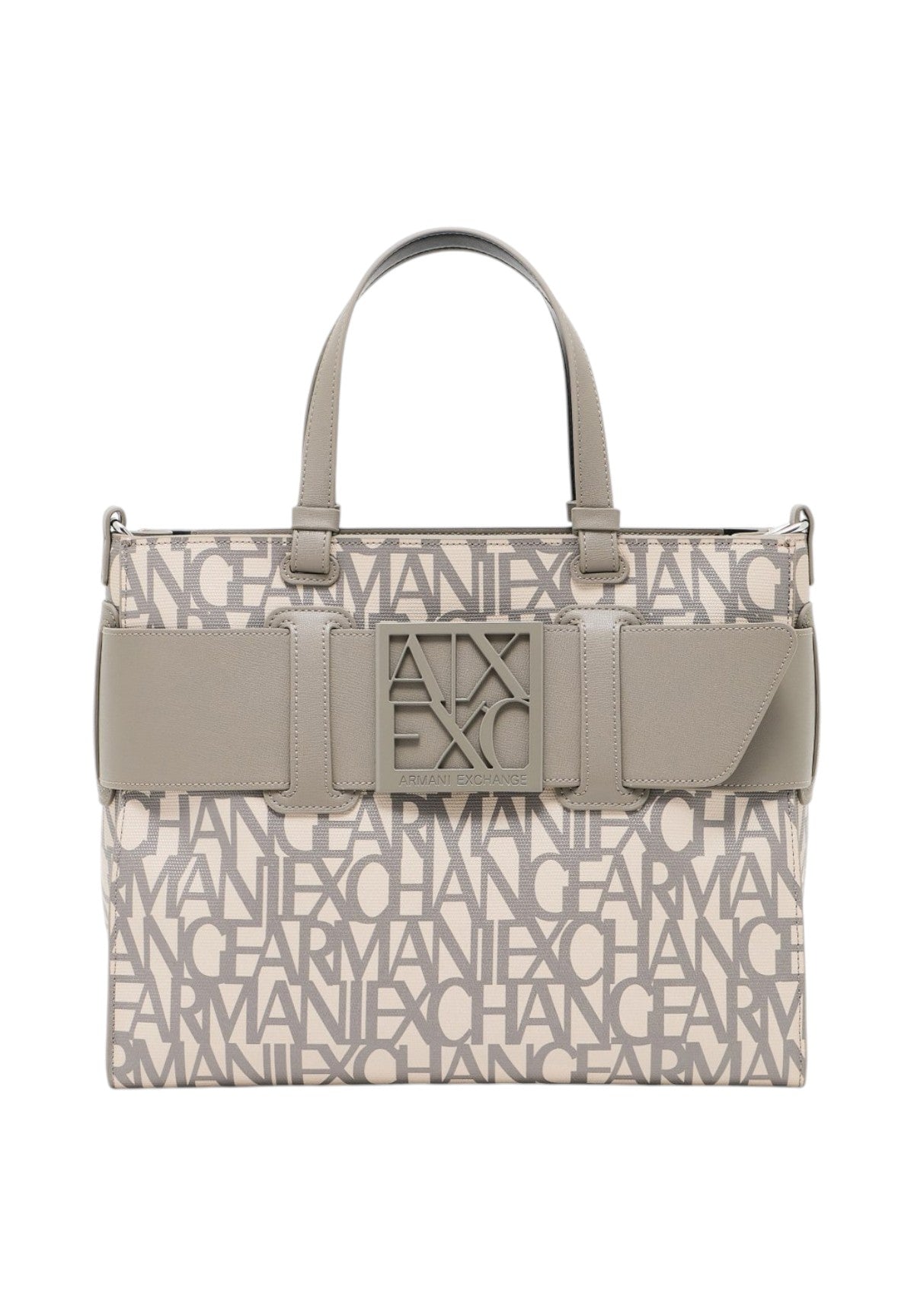 Borsa Shopper Tote bag grande con doppi manici e tracolla 942689 Sound Sand, Brown B