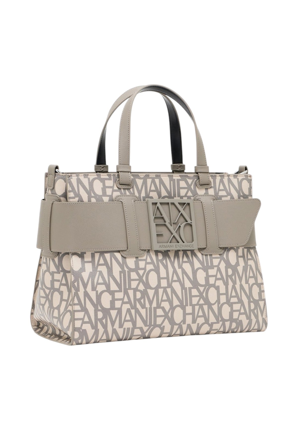 Borsa Shopper Tote bag grande con doppi manici e tracolla 942689 Sound Sand, Brown B