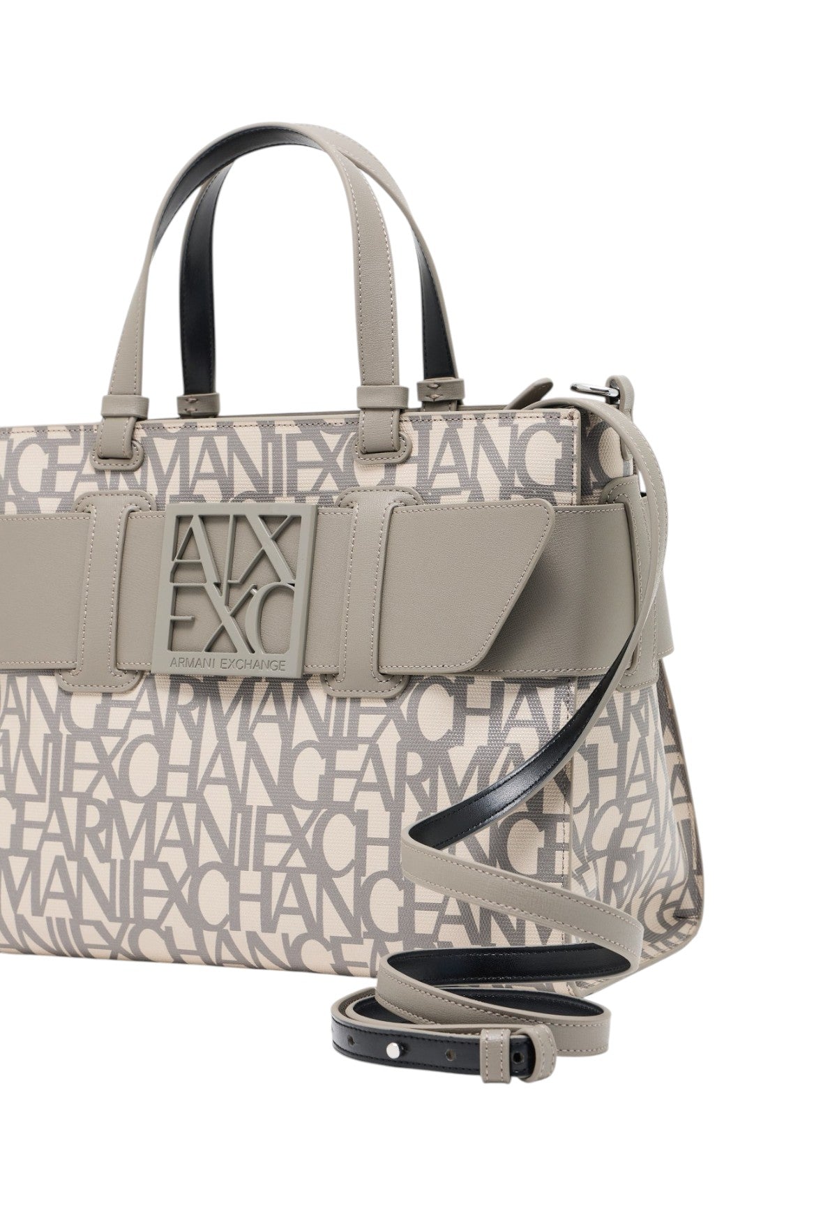 Borsa Shopper Tote bag grande con doppi manici e tracolla 942689 Sound Sand, Brown B