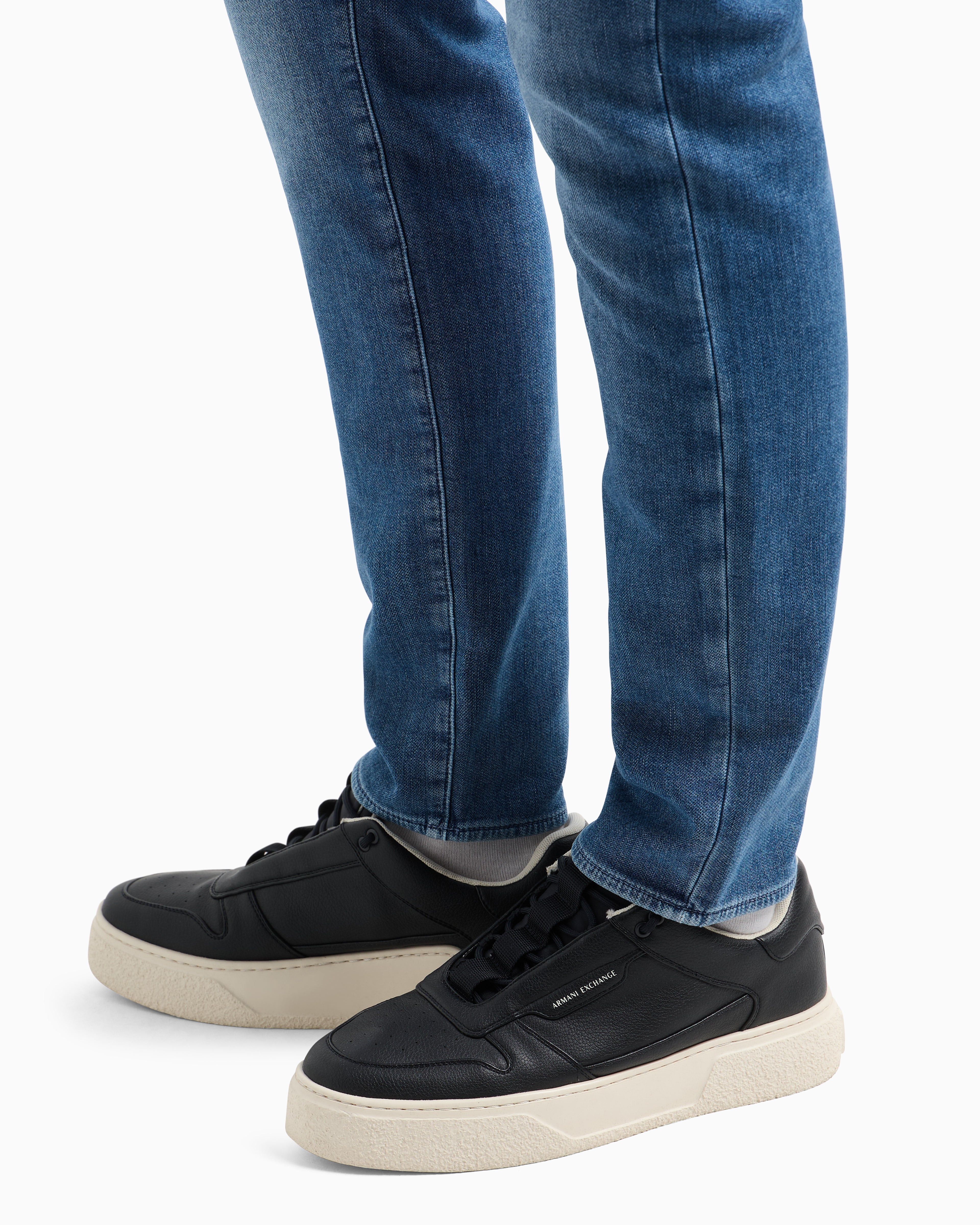 Jeans Jeans slim fit in denim fleece XM000070 Medium Blue Denim