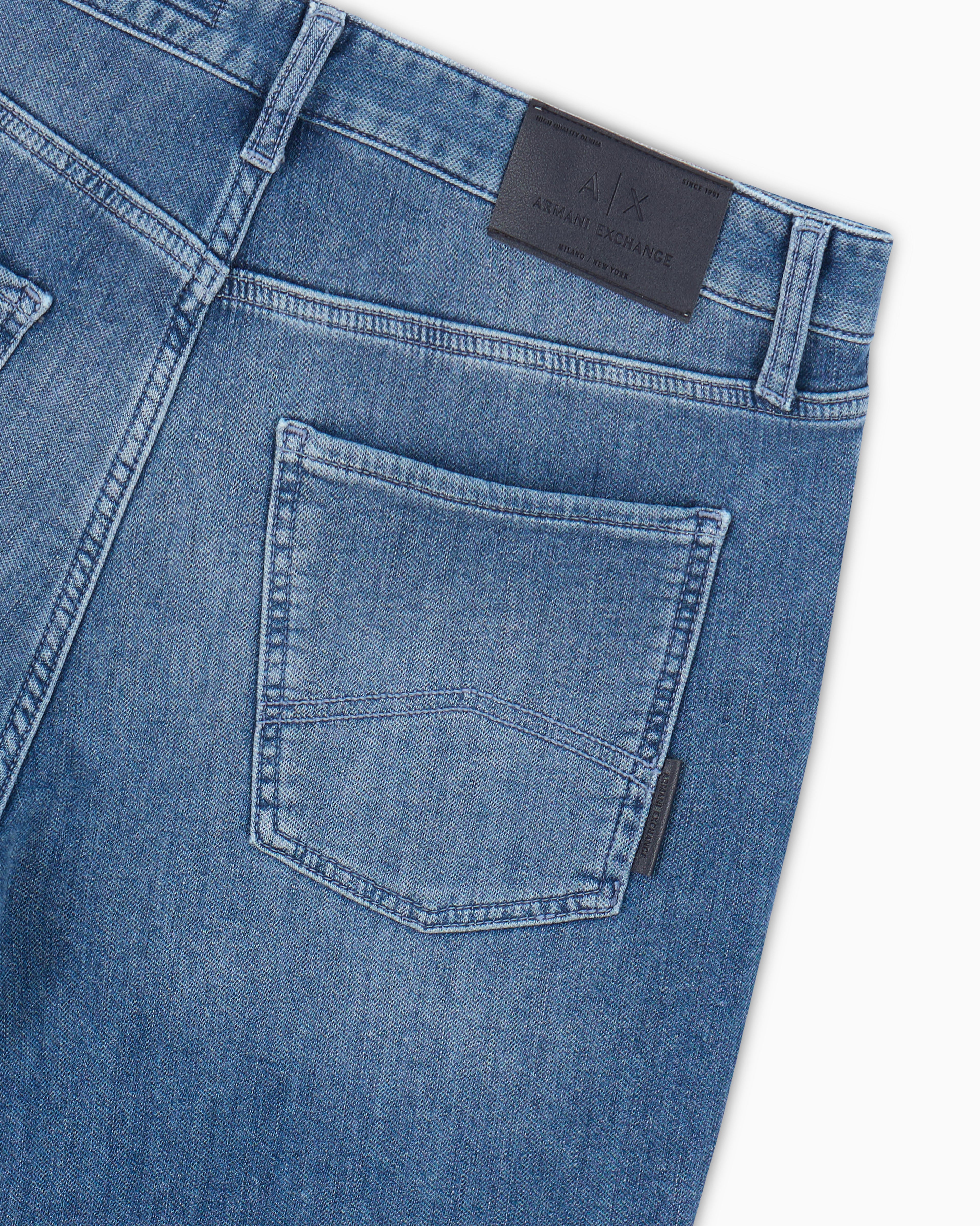 Jeans Jeans slim fit in denim fleece XM000070 Medium Blue Denim