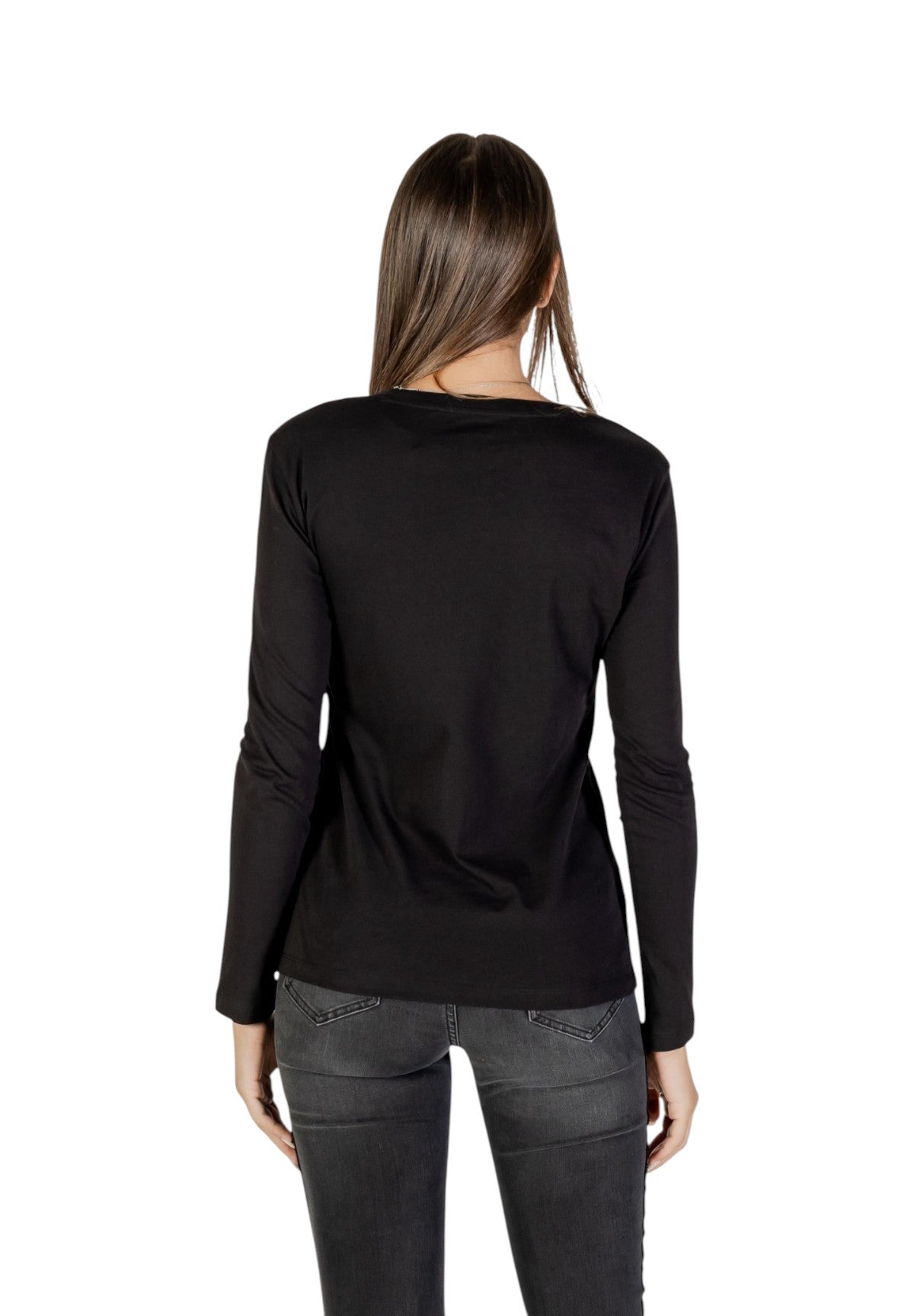 T-shirt a Maniche Lunghe XW001456 Black, Gold